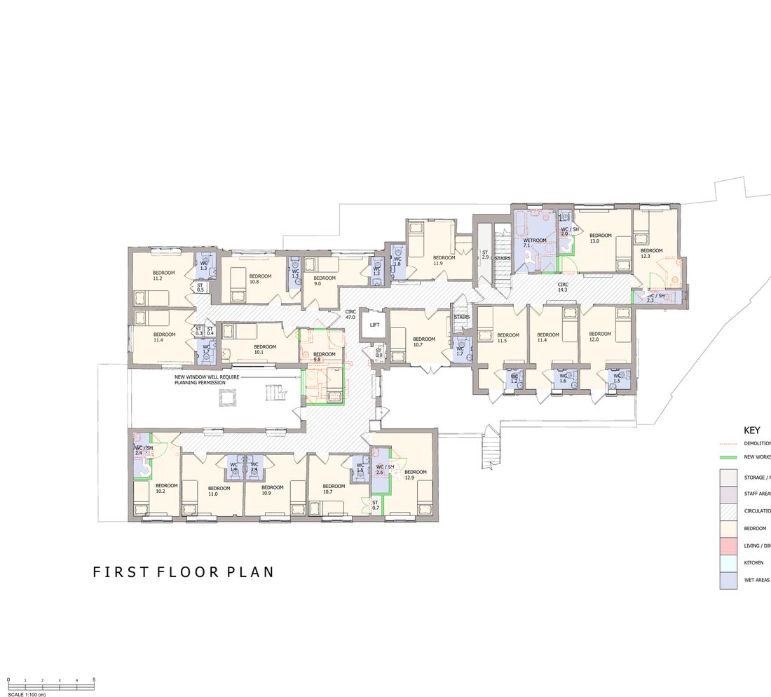Proposed floor plan